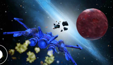 Asteroid Dust juego de destruir y esquivar asteroides